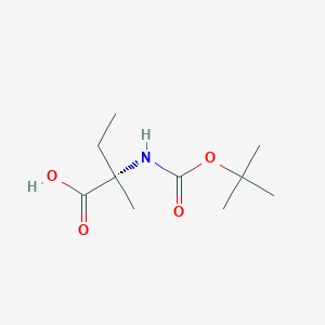 molecular formula C10H19NO4 B558642 (S)-2-((叔丁氧羰基)氨基)-2-甲基丁酸 CAS No. 151171-11-8