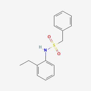 molecular formula C15H17NO2S B5586447 N-(2-ethylphenyl)-1-phenylmethanesulfonamide 
