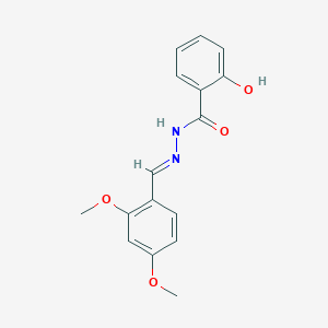 molecular formula C16H16N2O4 B5586464 N'-(2,4-dimethoxybenzylidene)-2-hydroxybenzohydrazide 