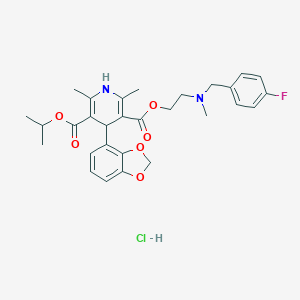 molecular formula C29H34ClFN2O6 B055865 Elgodipine hydrochloride CAS No. 121489-04-1