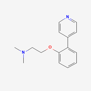molecular formula C15H18N2O B5586535 N,N-dimethyl-2-(2-pyridin-4-ylphenoxy)ethanamine 