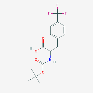 molecular formula C15H18F3NO4 B558655 Boc-4-(trifluoromethyl)-D-phenylalanine CAS No. 82317-83-7