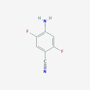 molecular formula C7H4F2N2 B055866 4-Amino-2,5-difluorobenzonitrile CAS No. 112279-61-5