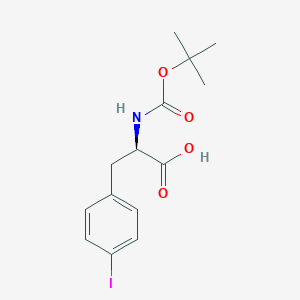 molecular formula C14H18INO4 B558666 Boc-4-碘基-D-苯丙氨酸 CAS No. 176199-35-2