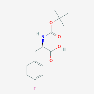 molecular formula C14H18ClNO4 B558668 Boc-4-fluoro-D-phenylalanine CAS No. 57292-45-2