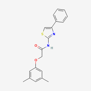 molecular formula C19H18N2O2S B5586698 2-(3,5-dimethylphenoxy)-N-(4-phenyl-1,3-thiazol-2-yl)acetamide 