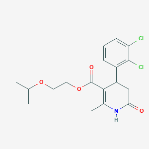 molecular formula C18H21Cl2NO4 B5586699 2-isopropoxyethyl 4-(2,3-dichlorophenyl)-2-methyl-6-oxo-1,4,5,6-tetrahydro-3-pyridinecarboxylate 