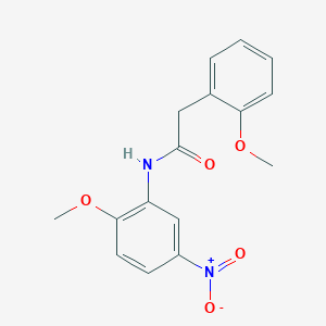 molecular formula C16H16N2O5 B5586721 N-(2-methoxy-5-nitrophenyl)-2-(2-methoxyphenyl)acetamide 