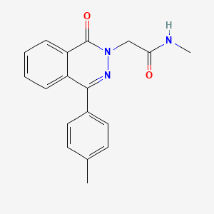 molecular formula C18H17N3O2 B5586746 N-methyl-2-[4-(4-methylphenyl)-1-oxo-2(1H)-phthalazinyl]acetamide 