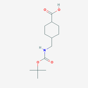 molecular formula C13H23NO4 B558676 4-(((tert-Butoxycarbonyl)amino)methyl)cyclohexanecarboxylic acid CAS No. 162046-58-4