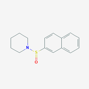 molecular formula C15H17NOS B5586784 1-(2-naphthylsulfinyl)piperidine 