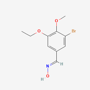 molecular formula C10H12BrNO3 B5586800 3-bromo-5-ethoxy-4-methoxybenzaldehyde oxime 