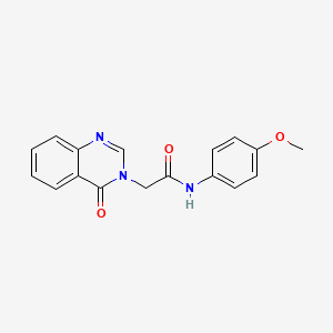 molecular formula C17H15N3O3 B5586813 N-(4-methoxyphenyl)-2-(4-oxo-3(4H)-quinazolinyl)acetamide CAS No. 108086-40-4