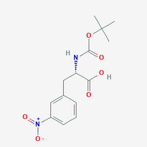 molecular formula C14H18N2O6 B558683 Boc-3-Nitro-L-Phenylalanine CAS No. 131980-29-5
