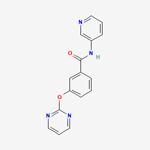 molecular formula C16H12N4O2 B5586835 N-3-pyridinyl-3-(2-pyrimidinyloxy)benzamide 