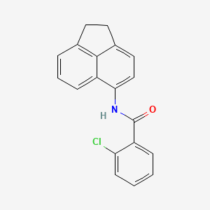 molecular formula C19H14ClNO B5586872 2-chloro-N-(1,2-dihydro-5-acenaphthylenyl)benzamide 