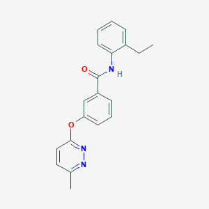 molecular formula C20H19N3O2 B5586894 N-(2-ethylphenyl)-3-[(6-methyl-3-pyridazinyl)oxy]benzamide 