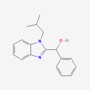 molecular formula C18H20N2O B5586905 (1-isobutyl-1H-benzimidazol-2-yl)(phenyl)methanol 