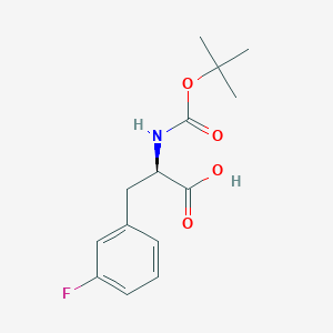 molecular formula C14H18FNO4 B558693 Boc-3-fluoro-D-phenylalanine CAS No. 114873-11-9