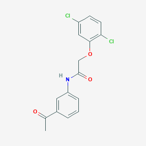 molecular formula C16H13Cl2NO3 B5586932 N-(3-acetylphenyl)-2-(2,5-dichlorophenoxy)acetamide 