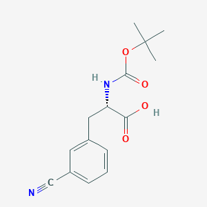 molecular formula C15H18N2O4 B558694 Boc-3-cyano-L-phenylalanine CAS No. 131980-30-8