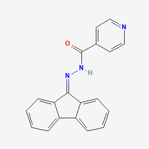 molecular formula C19H13N3O B5586940 N'-9H-fluoren-9-ylideneisonicotinohydrazide 