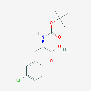 molecular formula C14H18ClNO4 B558696 Boc-3-氯-L-苯丙氨酸 CAS No. 114873-03-9