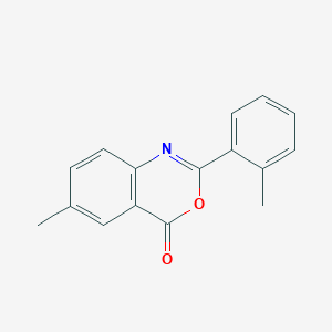 molecular formula C16H13NO2 B5586983 6-methyl-2-(2-methylphenyl)-4H-3,1-benzoxazin-4-one 