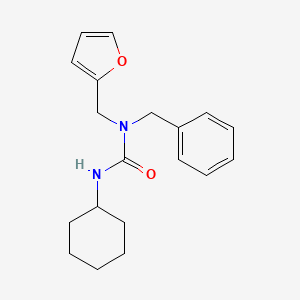 molecular formula C19H24N2O2 B5586985 N-benzyl-N'-cyclohexyl-N-(2-furylmethyl)urea 