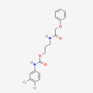 3-[(phenoxyacetyl)amino]propyl (3,4-dichlorophenyl)carbamate