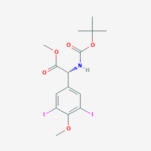 molecular formula C15H19I2NO5 B558704 Boc-3,5-二碘-酪氨酸-ome CAS No. 128781-80-6