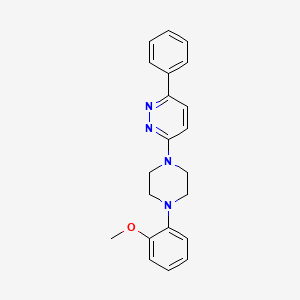 molecular formula C21H22N4O B5587041 3-[4-(2-methoxyphenyl)-1-piperazinyl]-6-phenylpyridazine 