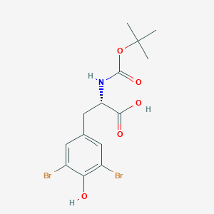 molecular formula C14H17Br2NO5 B558712 Boc-3,5-Dibromo-L-tyrosine CAS No. 58960-71-7