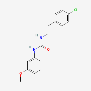 molecular formula C16H17ClN2O2 B5587130 N-[2-(4-chlorophenyl)ethyl]-N'-(3-methoxyphenyl)urea 