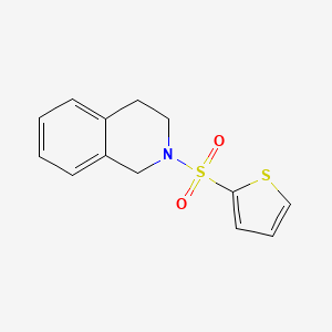 molecular formula C13H13NO2S2 B5587145 2-(2-thienylsulfonyl)-1,2,3,4-tetrahydroisoquinoline 