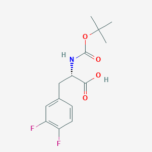 molecular formula C14H17F2NO4 B558716 Boc-3,4-difluoro-L-phenylalanine CAS No. 198474-90-7