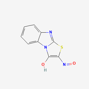 molecular formula C9H5N3O2S B5587198 [1,3]thiazolo[3,2-a]benzimidazole-2,3-dione 2-oxime 