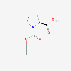molecular formula C10H15NO4 B558720 (S)-1-(叔丁氧羰基)-2,5-二氢-1H-吡咯-2-羧酸 CAS No. 51154-06-4