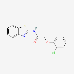 molecular formula C15H11ClN2O2S B5587214 N-1,3-benzothiazol-2-yl-2-(2-chlorophenoxy)acetamide 