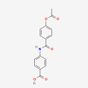 molecular formula C16H13NO5 B5587228 4-{[4-(acetyloxy)benzoyl]amino}benzoic acid 