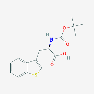 molecular formula C16H19NO4S B558723 (S)-3-(苯并[b]噻吩-3-基)-2-((叔丁氧羰基)氨基)丙酸 CAS No. 154902-51-9