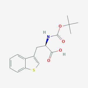molecular formula C16H19NO4S B558724 (R)-3-(苯并[b]噻吩-3-基)-2-((叔丁氧羰基)氨基)丙酸 CAS No. 111082-76-9