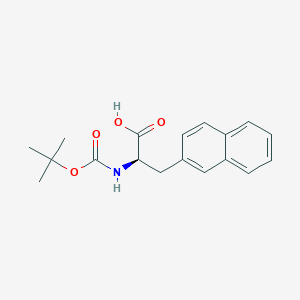 molecular formula C18H21NO4 B558726 Boc-3-(2-萘基)-D-丙氨酸 CAS No. 76985-10-9