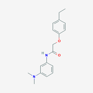 molecular formula C18H22N2O2 B5587287 N-[3-(dimethylamino)phenyl]-2-(4-ethylphenoxy)acetamide 