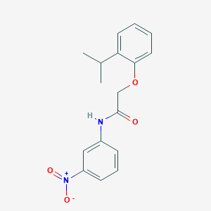 molecular formula C17H18N2O4 B5587305 2-(2-isopropylphenoxy)-N-(3-nitrophenyl)acetamide 