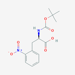 molecular formula C14H18N2O6 B558734 Boc-2-硝基-D-苯丙氨酸 CAS No. 478183-69-6