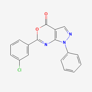 6-(3-chlorophenyl)-1-phenylpyrazolo[3,4-d][1,3]oxazin-4(1H)-one