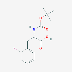 molecular formula C14H18FNO4 B558741 Boc-2-fluoro-L-phenylalanine CAS No. 114873-00-6