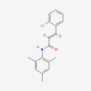 molecular formula C18H18ClNO B5587432 3-(2-chlorophenyl)-N-mesitylacrylamide 