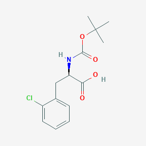 molecular formula C14H18ClNO4 B558746 Boc-2-chloro-D-phenylalanine CAS No. 80102-23-4